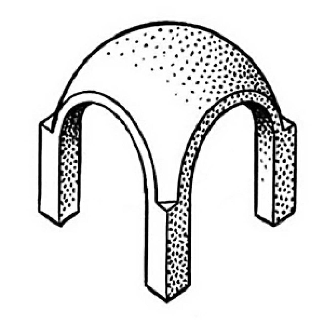 24 свод. Крестовый вспарушенный свод. Цилиндрический свод арки древний Рим. Крестовый свод с подпружными арками. Вспарушенный свод парусный свод.