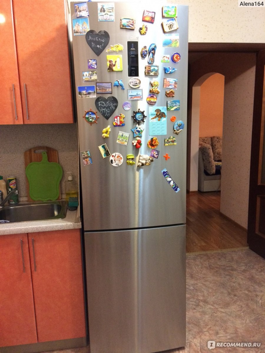 Холодильник хайер в интерьере кухни (68 фото)