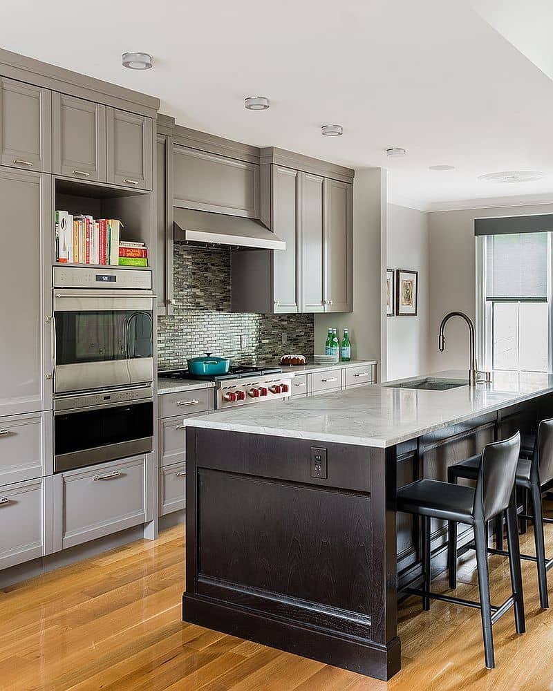 Кухня в сером цвете