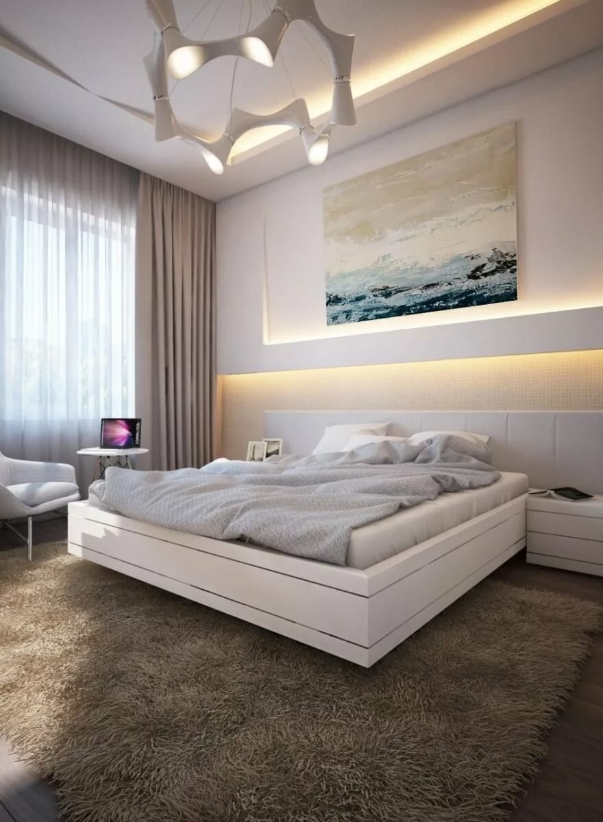 Спальня в минималистическом стиле