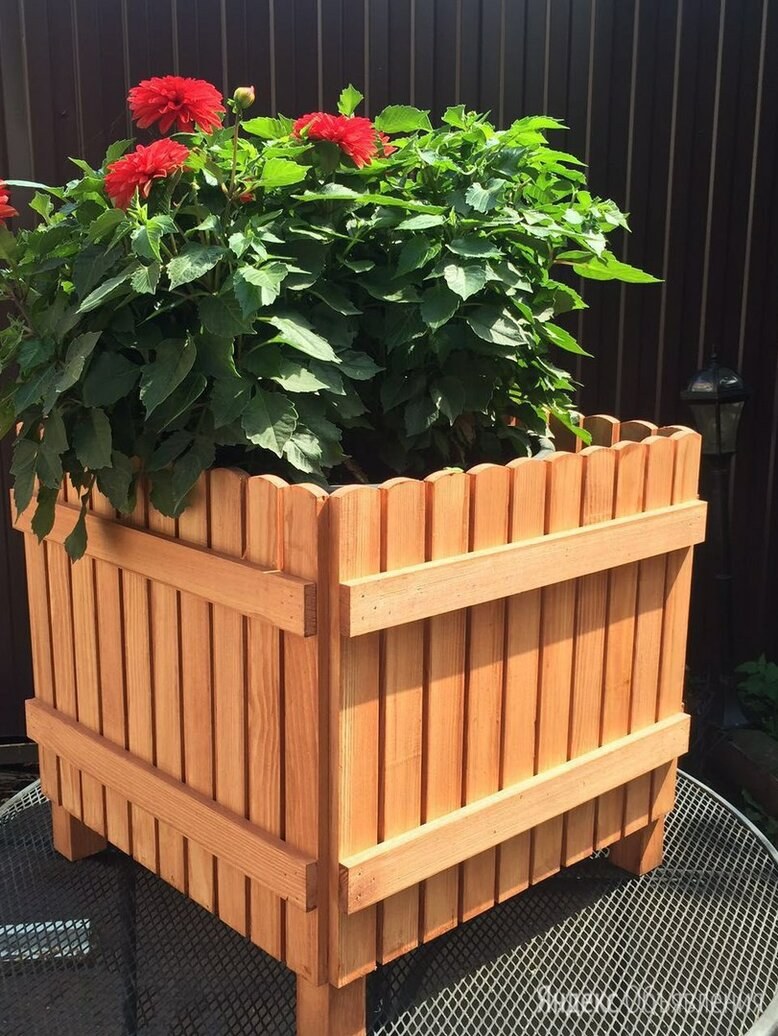 Деревянные вазоны