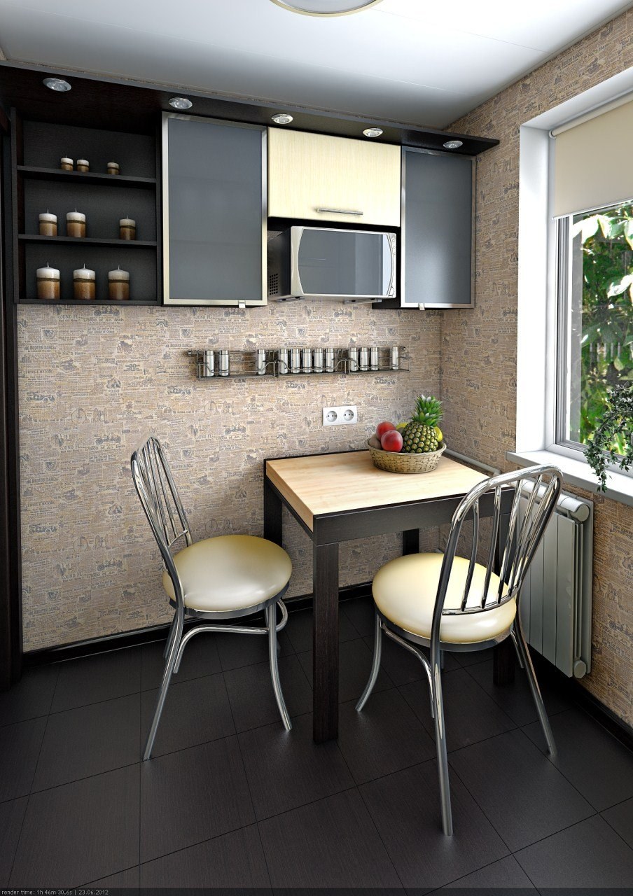 Маленькая кухня отделка