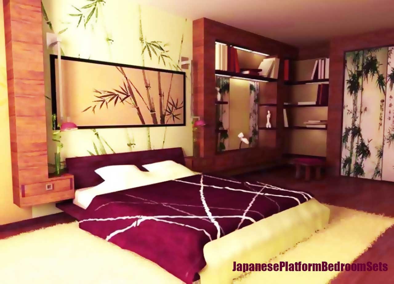 Спальня в азиатском стиле