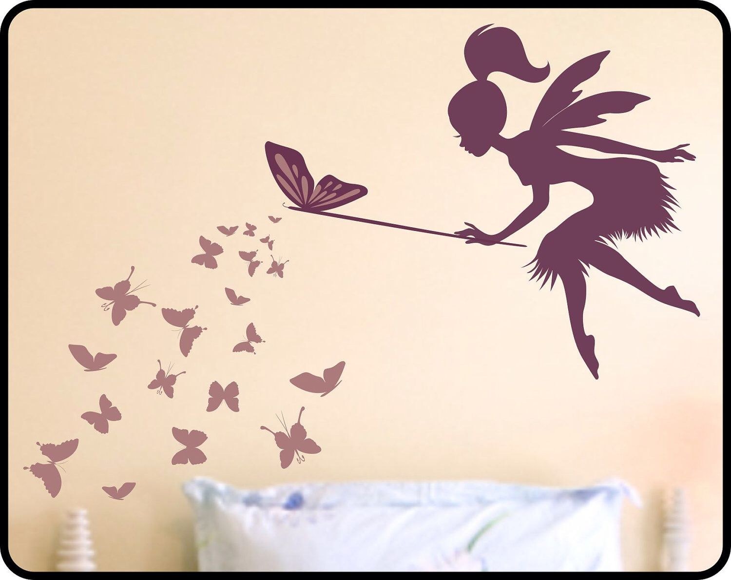 Силуэты бабочек на стену