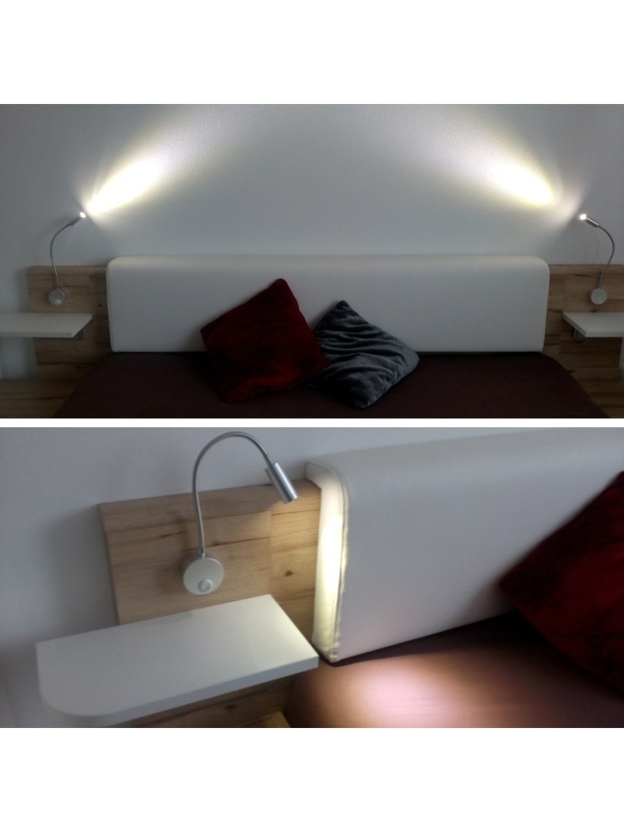 Светильник на изголовье кровати