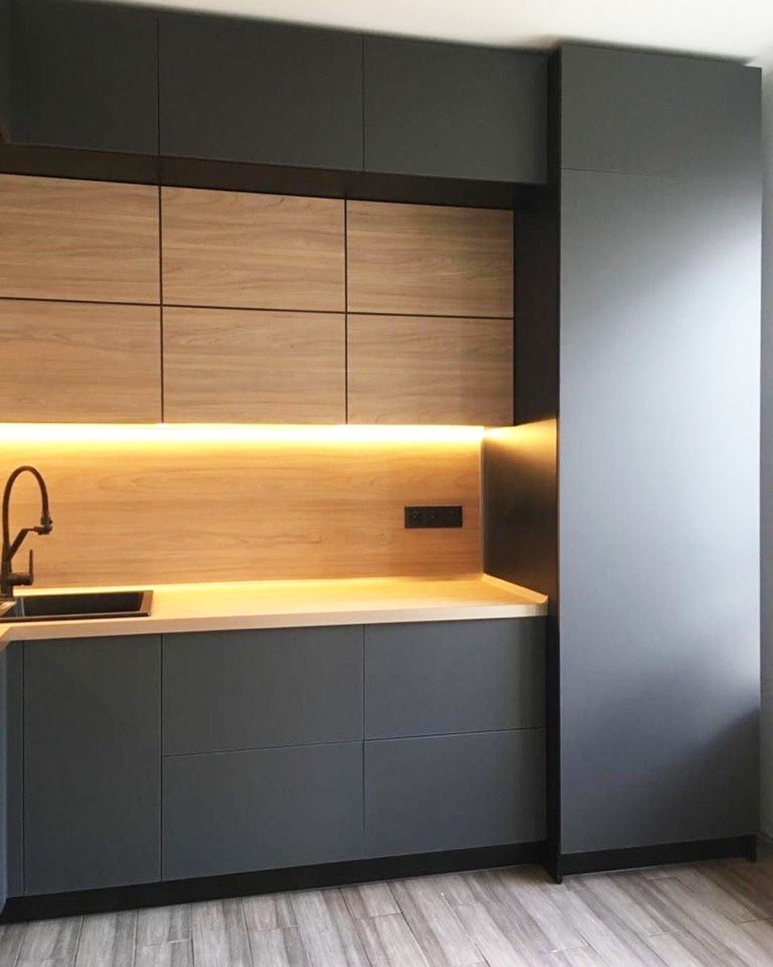 Интегрированная ручка в фасаде