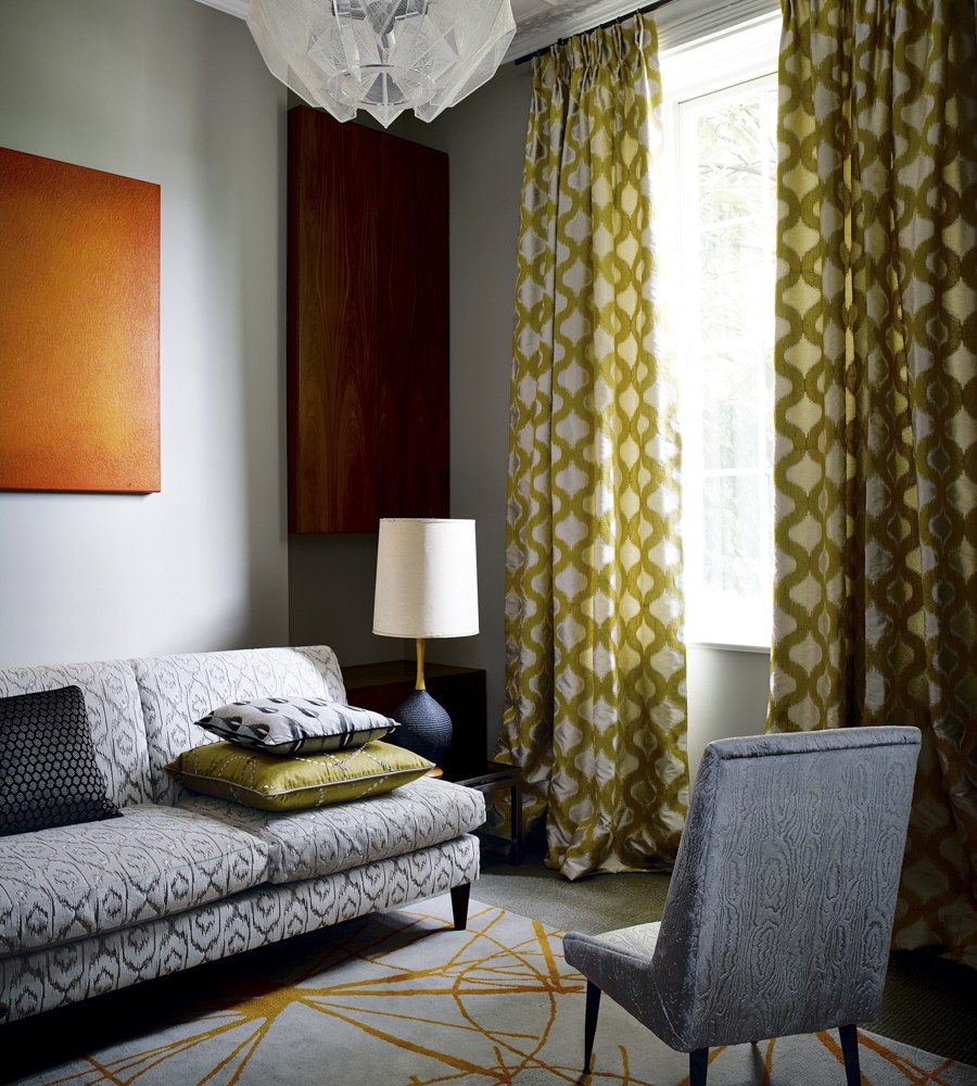 Шторы к салатовым стенам