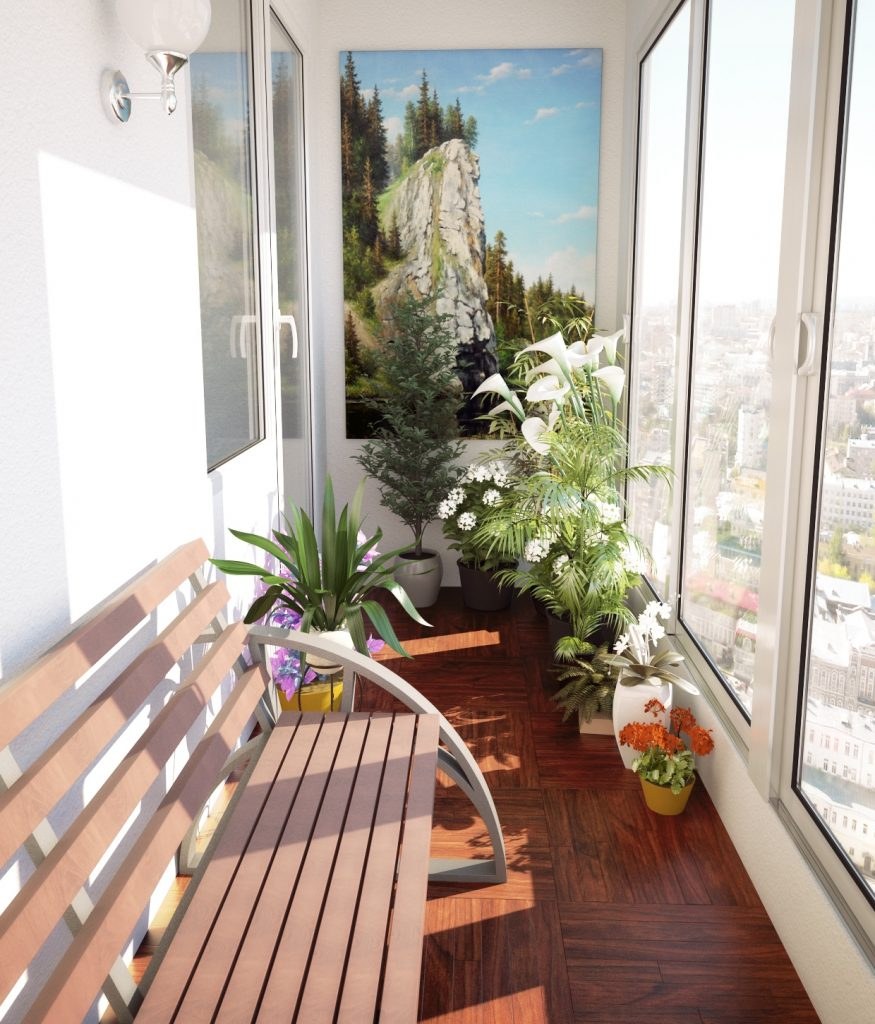 Интерьер лоджии