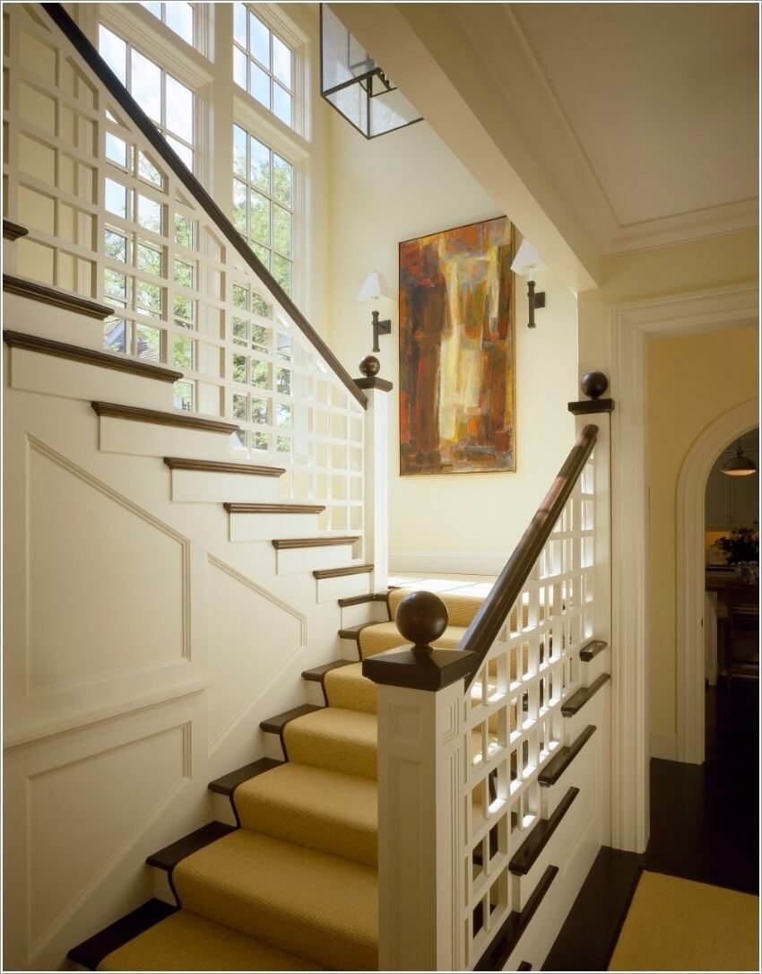 Лестница в стиле Прованс