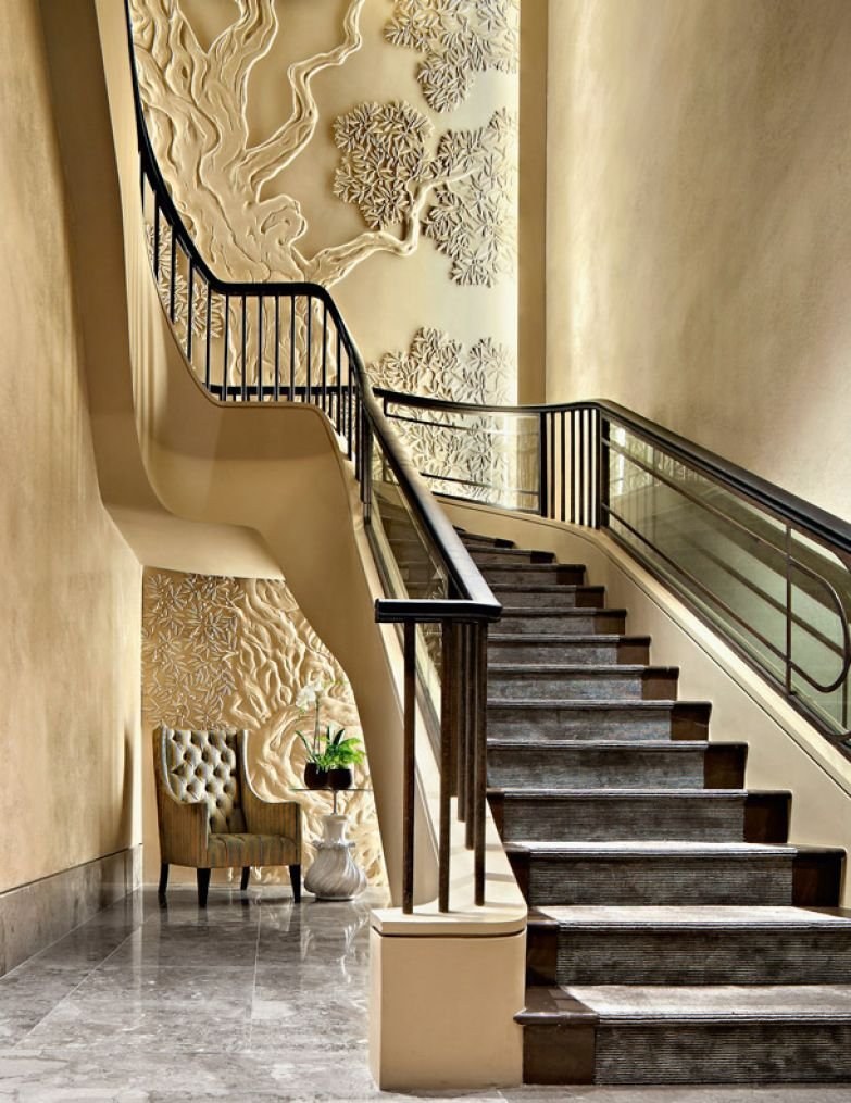 Необычный декор лестницы