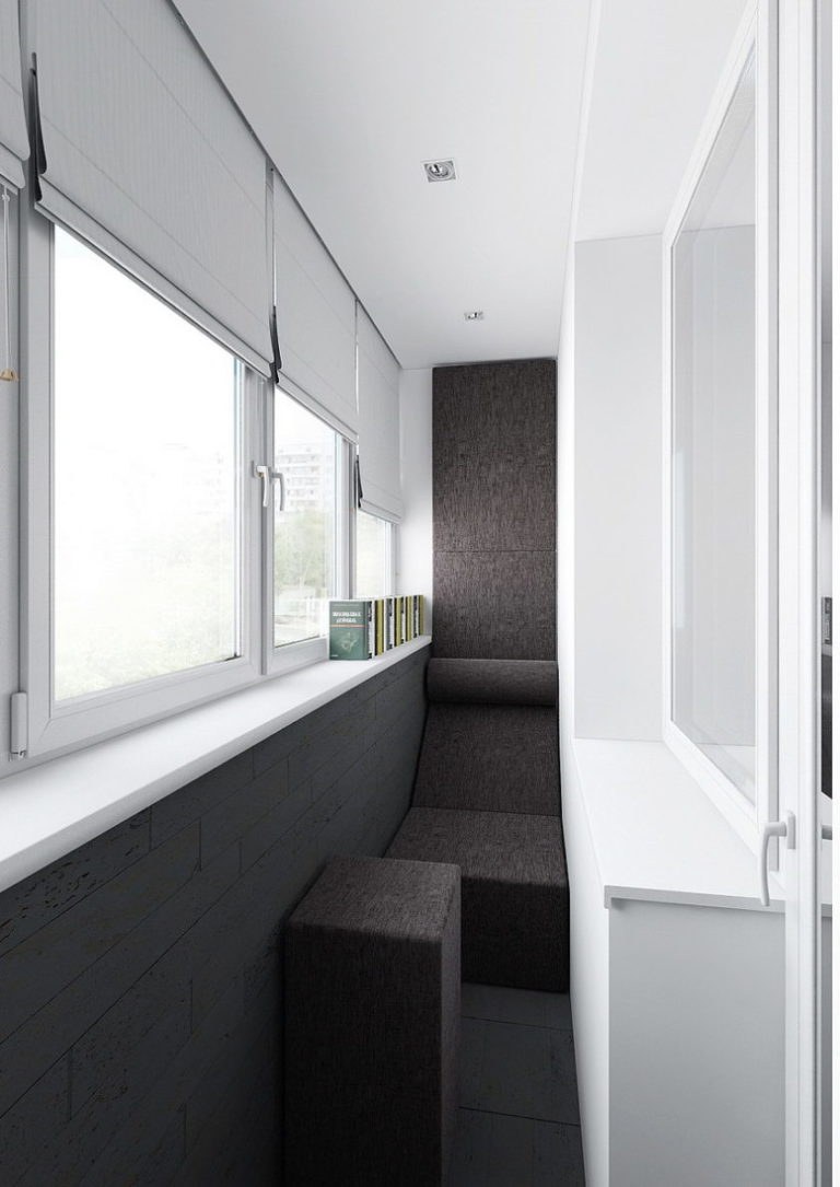 Отделка кирпичного балкона