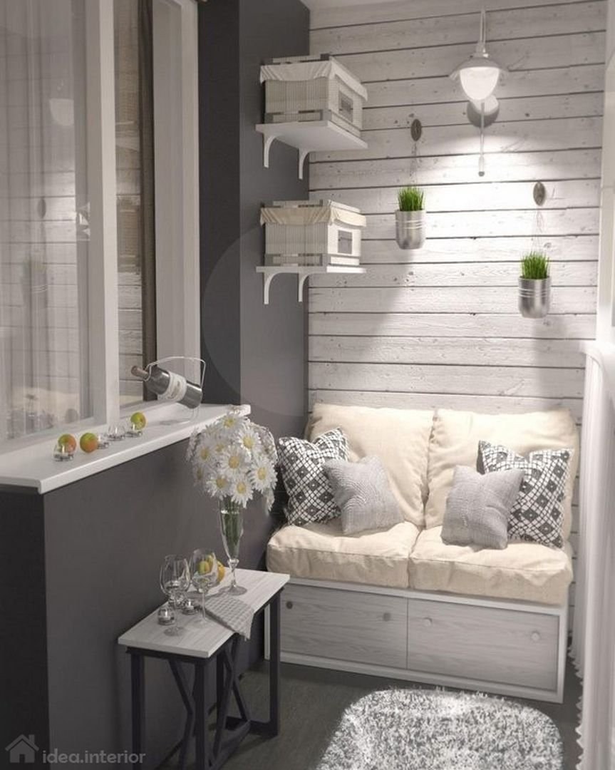 Современная отделка лоджии