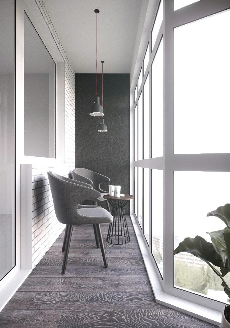 Интерьер балкона