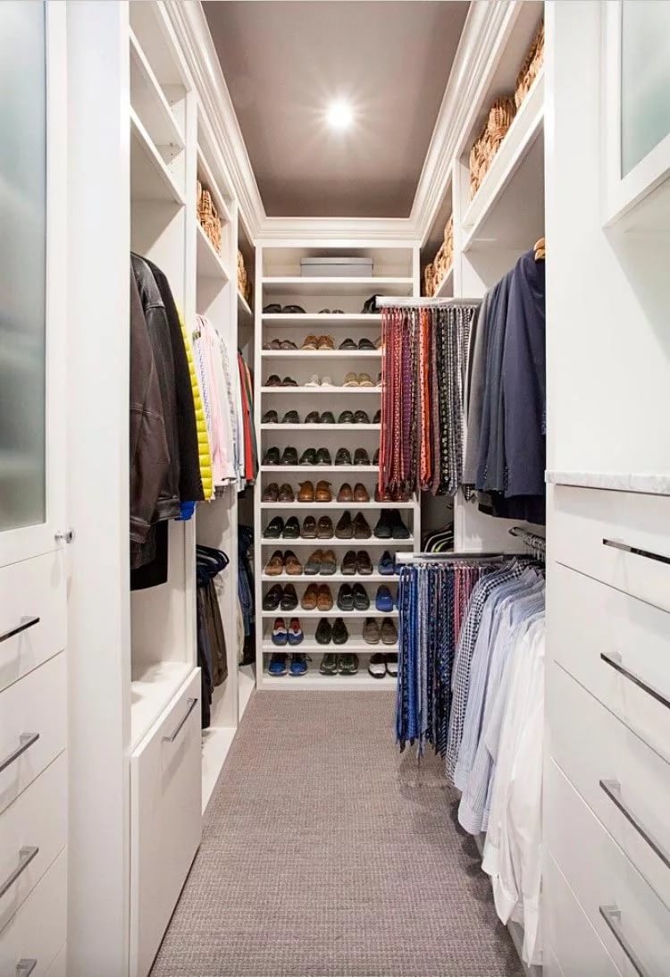 Гардеробная планировка 3м2