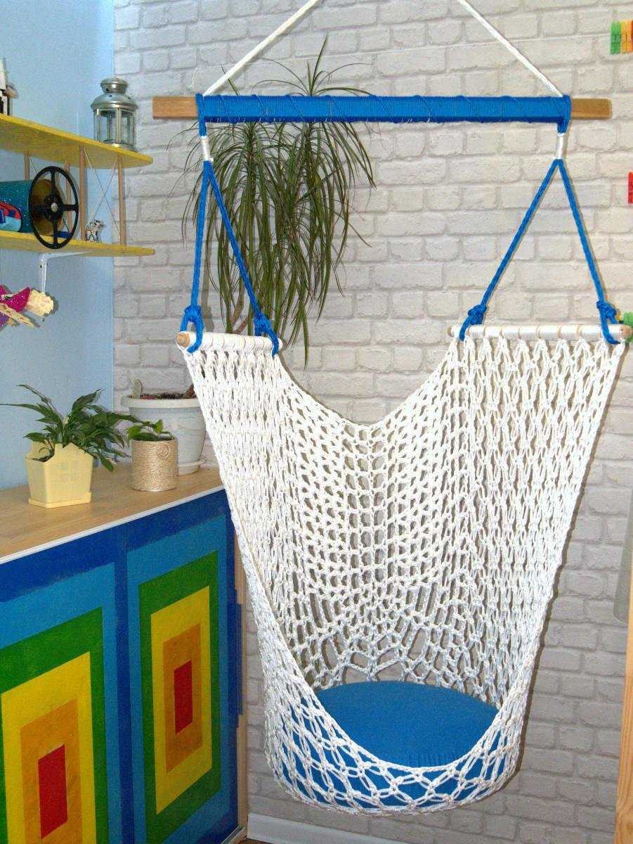 Подвесное кресло макраме