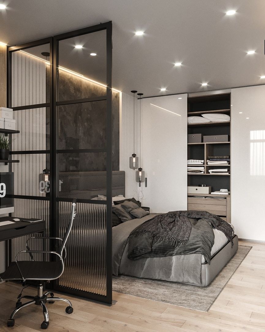 Зонирование комнаты светом (80 фото)