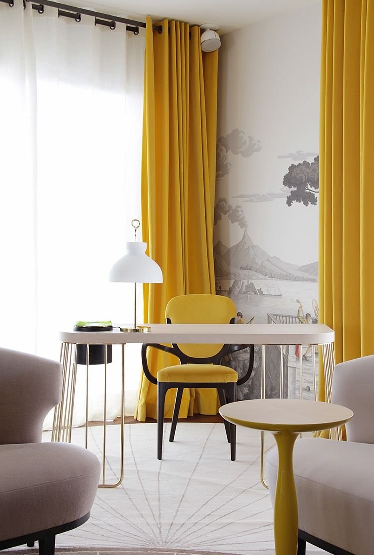 Икеа шторы горчичного цвета