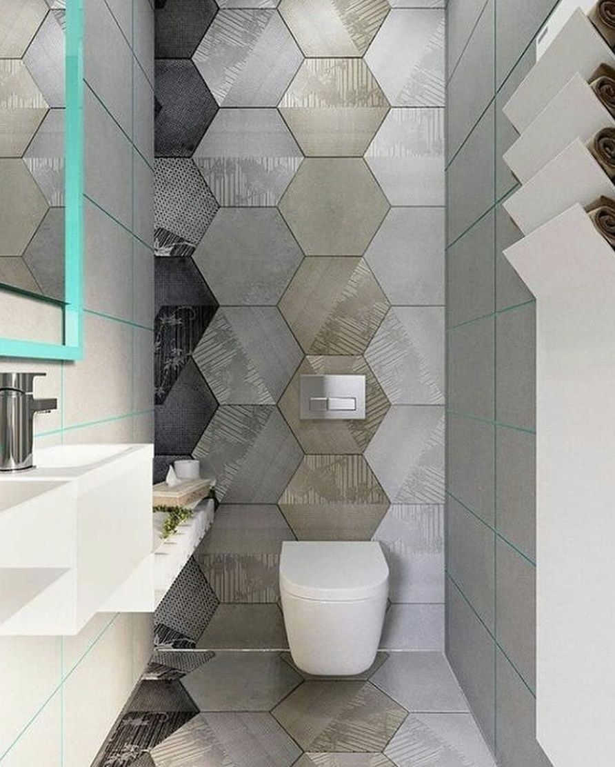 Соты в ванной комнате