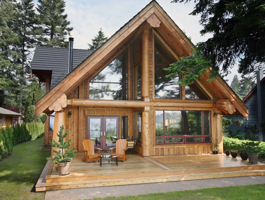 Дом из бруса пост энд Бим