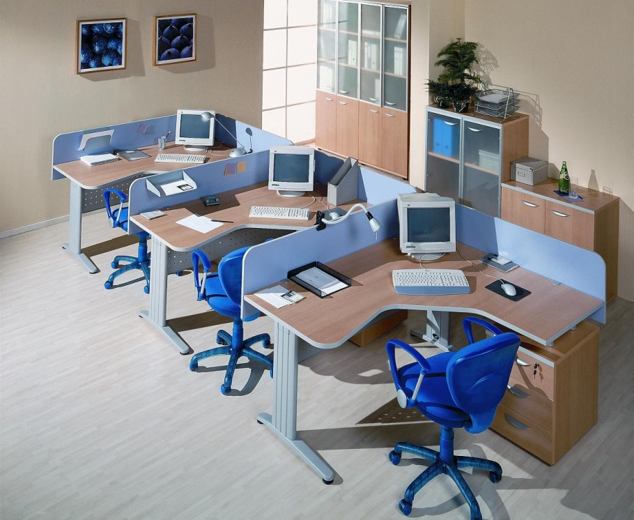 Расположение столов в кабинете