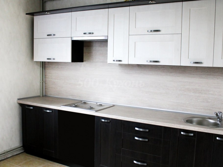 Кухня темный низ светлый верх