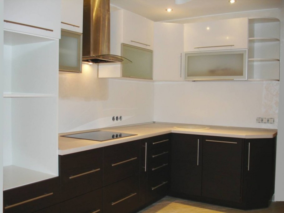 Шторы под кухню цветом венге