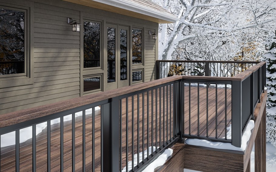 Вертикальное ограждение террасы