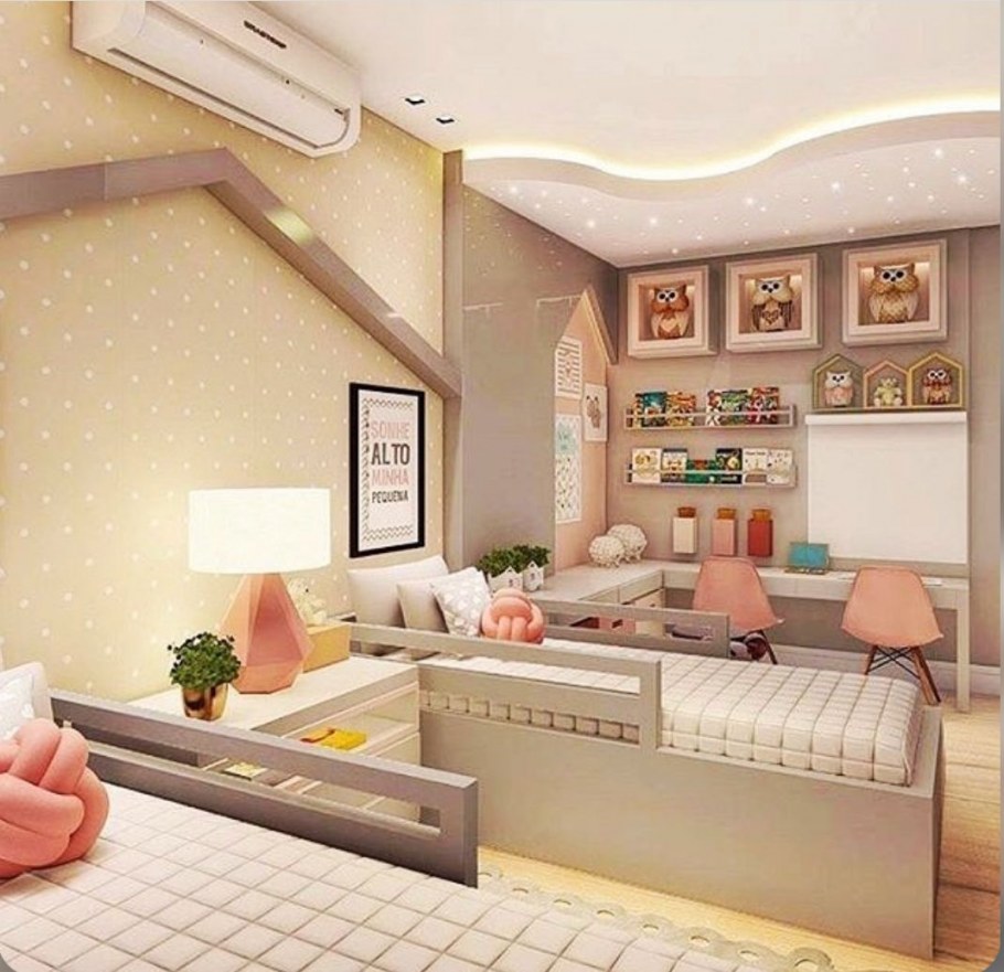 Дизайнер комнаты для подростка девочки