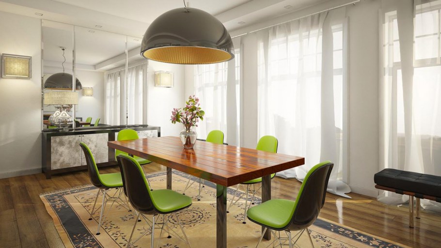 Интерьер столовой комнаты