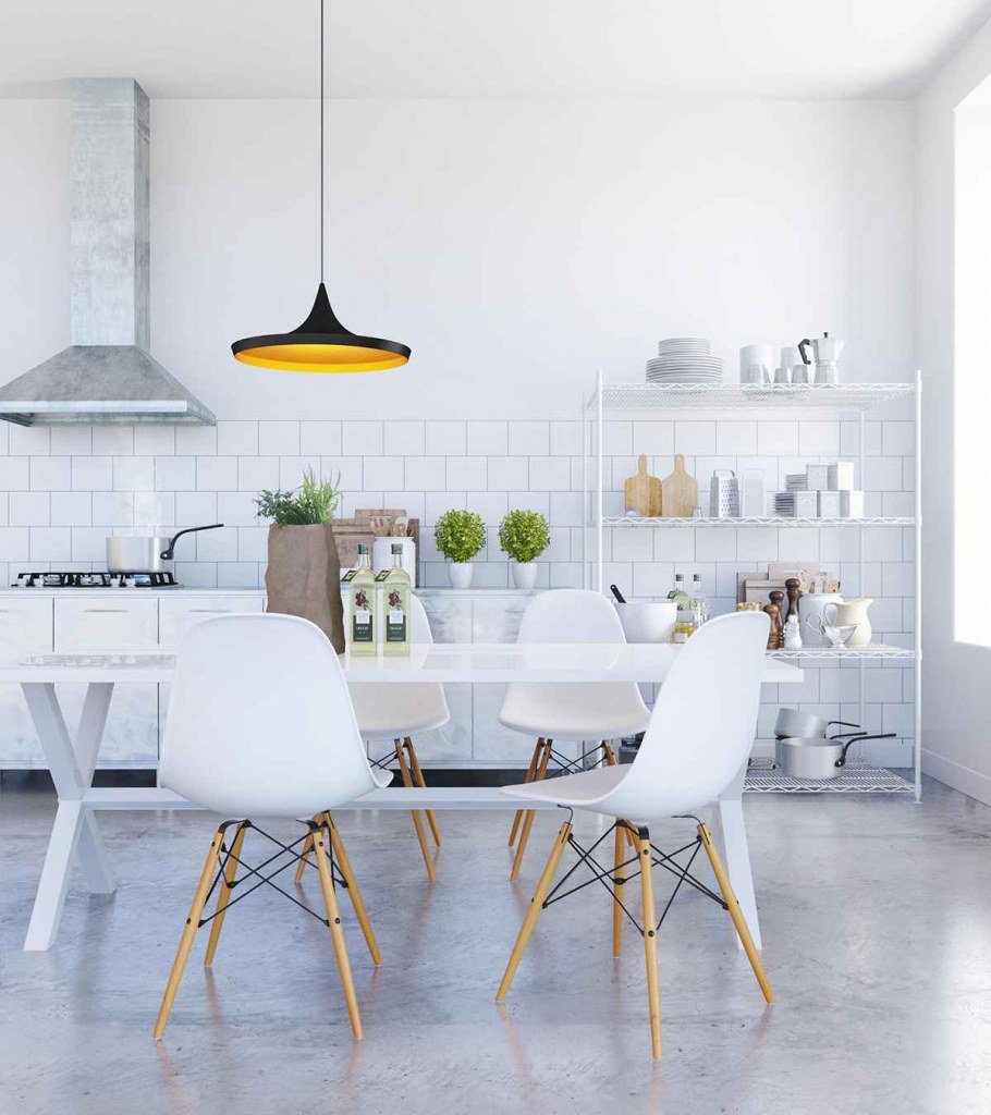 Кухня столовая в скандинавском стиле