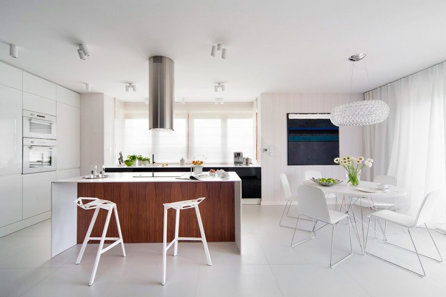Кухни в стиле Минимализм в частном доме