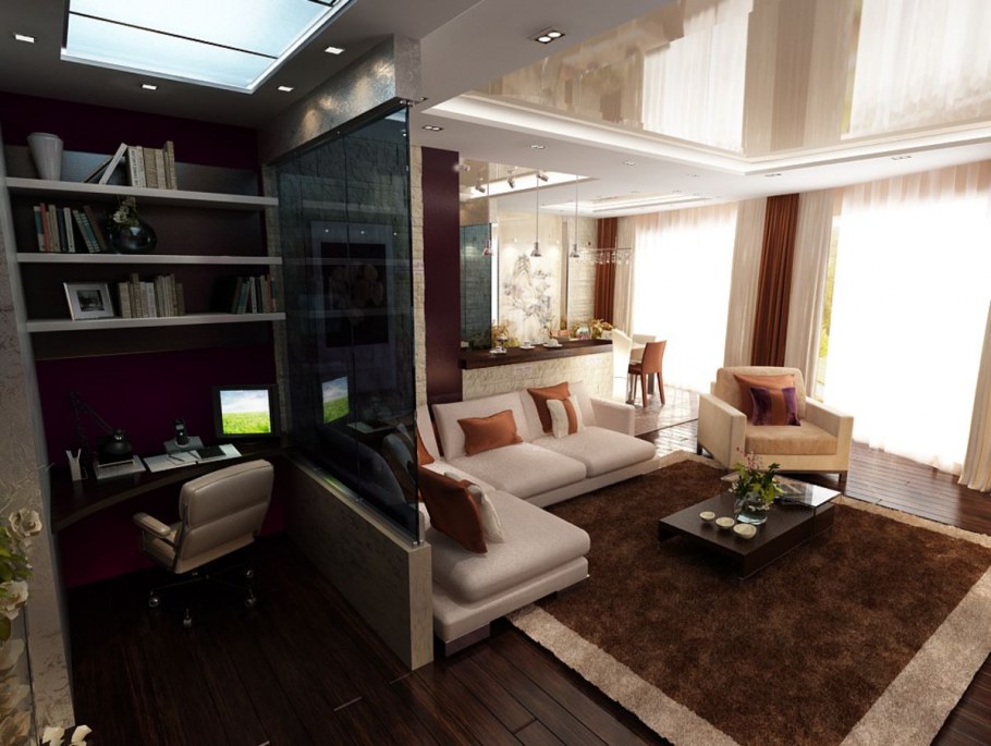 Удобные планировки гостиной