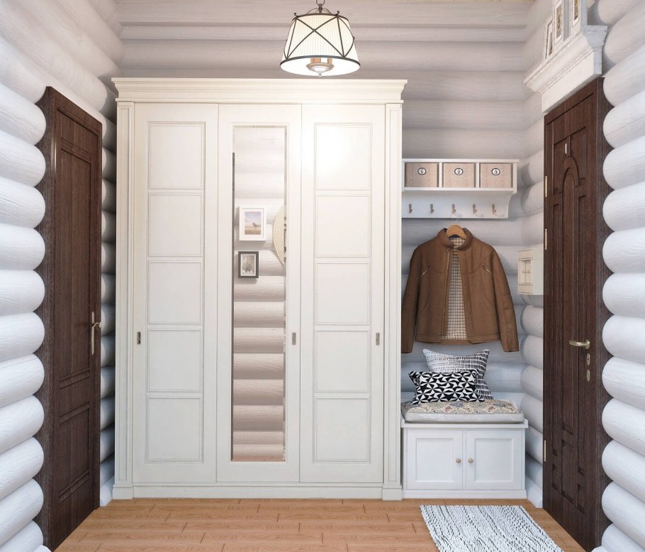 Прихожая в стиле Кантри