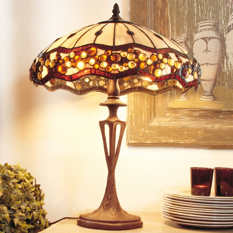 Лампа Тиффани в индийском стиле