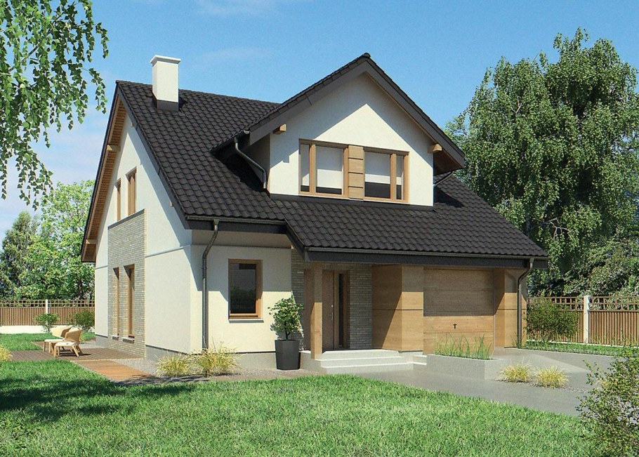 Одноэтажный дом 110 кв,м с мансардой