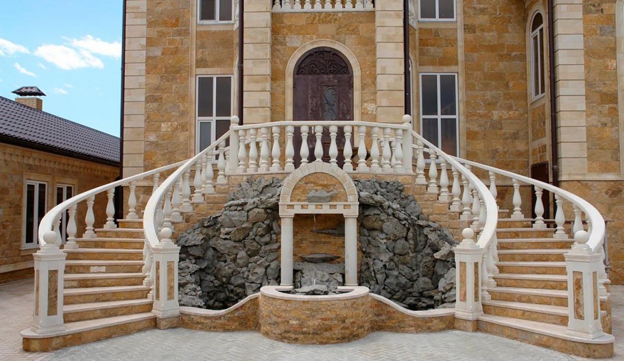 Балюстрада из дагестанского камня