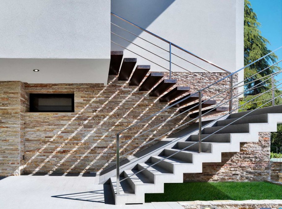 Современные наружные лестницы