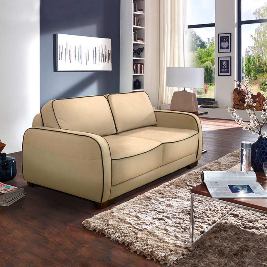 Серо синий диван