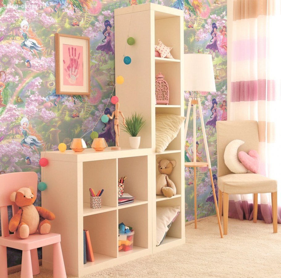 Декор стен в детской комнате