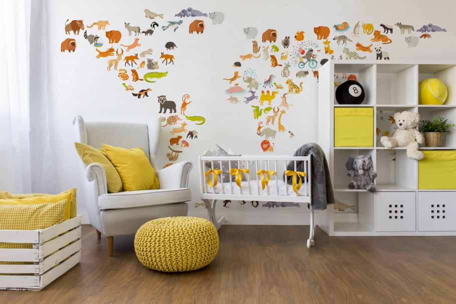 Фотообои в интерьере детской