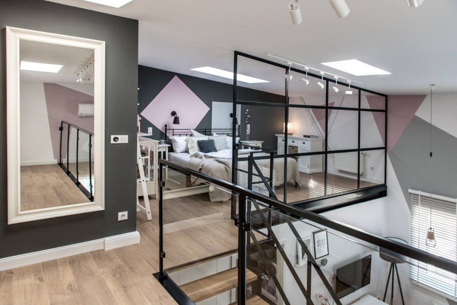 Антресольный этаж в стиле лофт