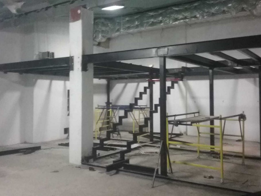 Металлокаркас антресольного этажа
