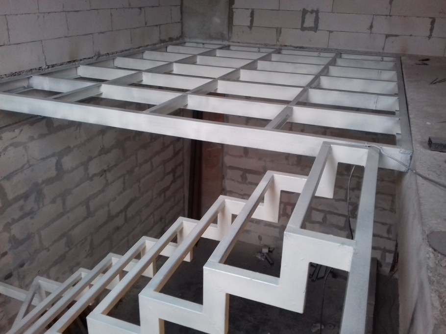 Металлокаркас антресольного этажа