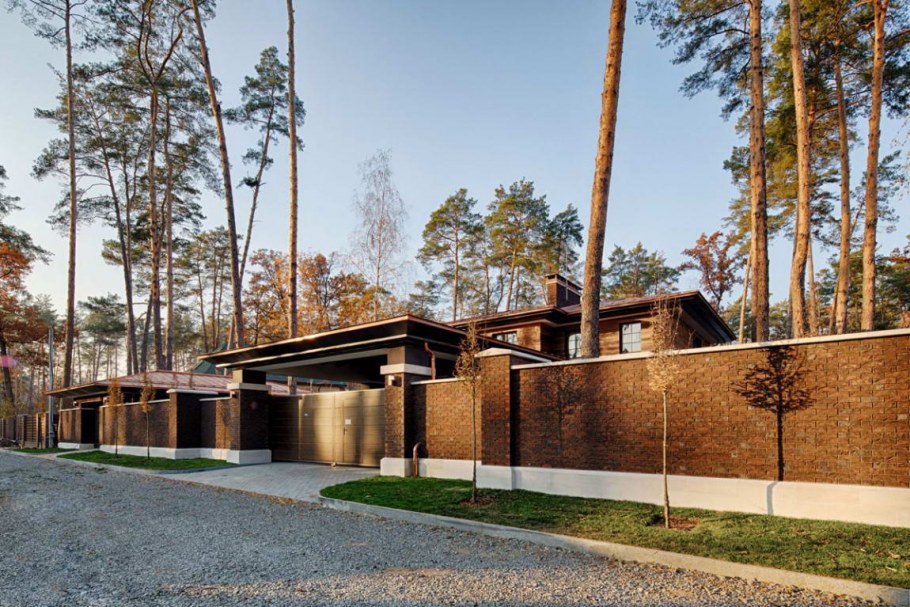 Дом Райт с плоской крышей