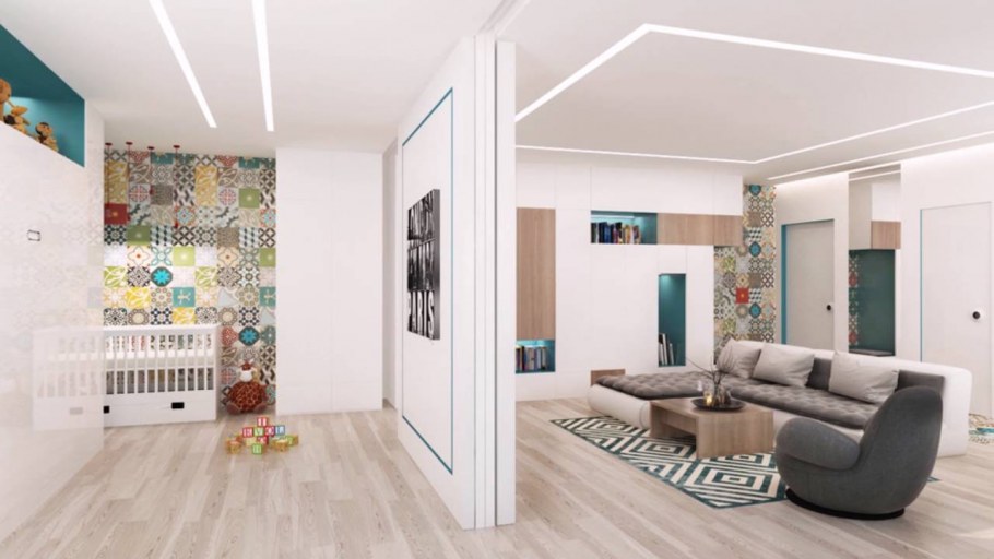 Однокомнатная квартира планировка с детской