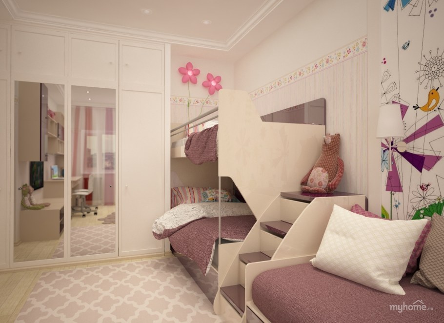 Спальня для двух принцесс