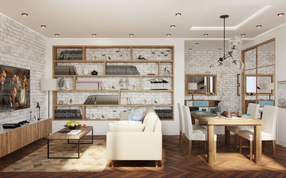 Художественный и функциональный интерьер