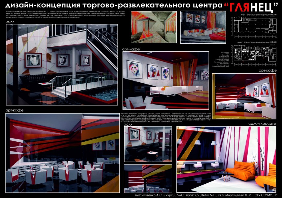 Оформление концепции интерьера