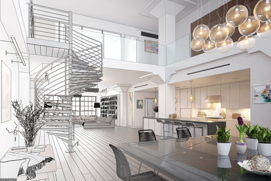 Дизайны кабинетов в полоску