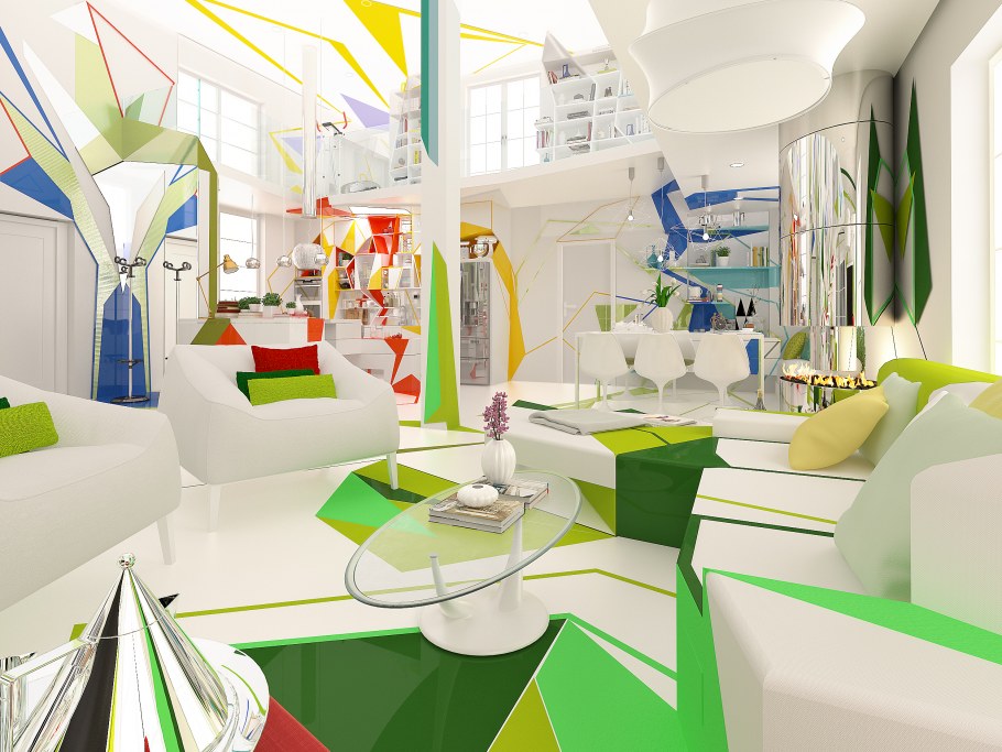 Концепция интерьера кафе